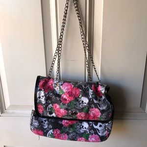Betsey Johnson Skull and Rose Purse